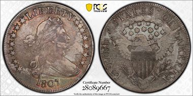 1807 50C O-105a VF25