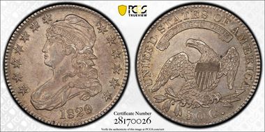1829 50C AU58