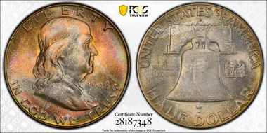 1948-D 50C MS65+ FBL