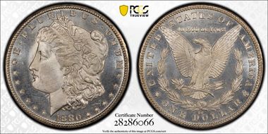 1880-CC $1 MS67+ PL