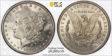 1890-O $1 MS66