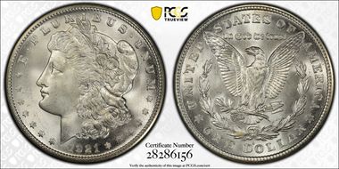 1921-S $1 MS66+