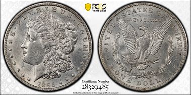 1895-O $1 AU58