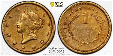 1851 G$1 XF45