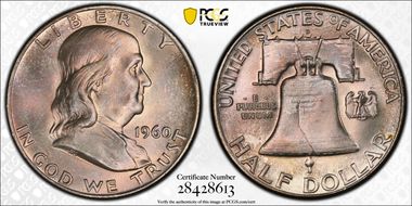 1960-D 50C MS65+ FBL