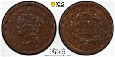 1847 1C Newcomb 34 AU55BN