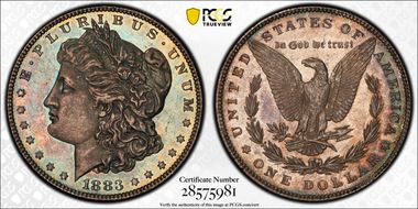 1883 $1 MS64