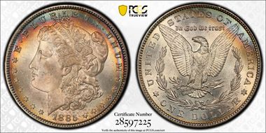 1885 $1 MS65+