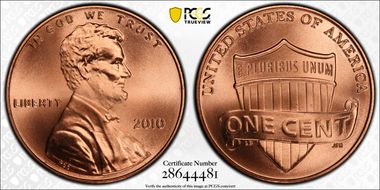 2010 1C Shield MS67RD