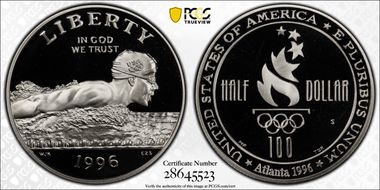 1996-S 50C Swimming PR70DCAM