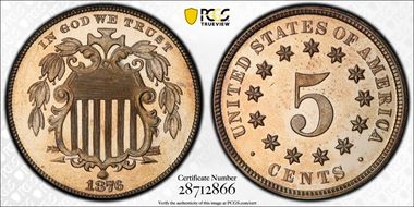1876 5C PR65CAM