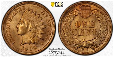 1909-S 1C Indian MS65RD