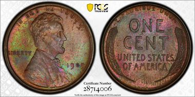 1909 VDB 1C MS64BN
