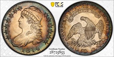 1814 50C Overton 104a MS62