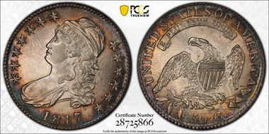 1817 50C O-112a AU58