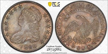 1819/8 50C O-105 MS62