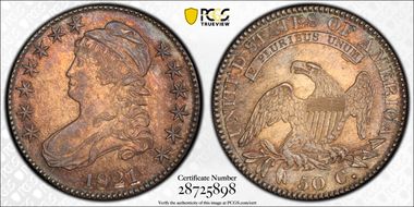 1821 50C O-101a MS63