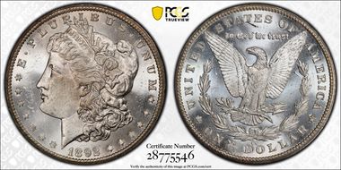 1892-CC $1 MS63+ 