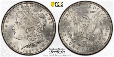 1897 $1 MS65