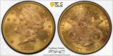 1878 $20 MS64