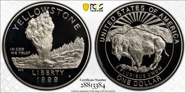 1999-P $1 Yellowstone PR69DCAM