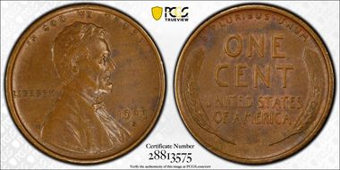 1909-S/S 1C S/Horizontal S AU55BN