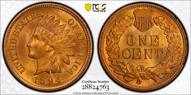 1894 1C MS64+ RD
