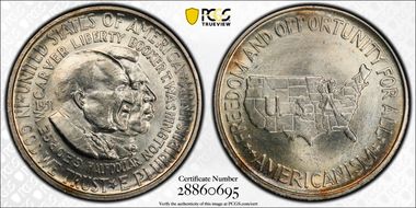 1951 50C Washington-Carver MS64