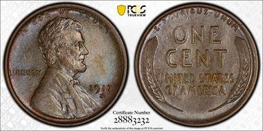 1917-S 1C MS62BN