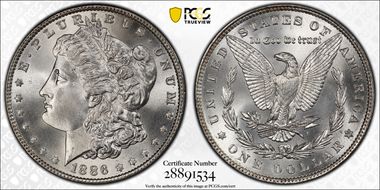 1886 $1 MS68