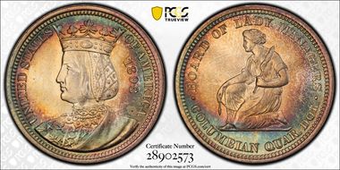 1893 25C Isabella MS65+