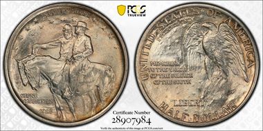1925 50C Stone Mountain MS65