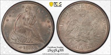 1873-S 50C Arrows MS64