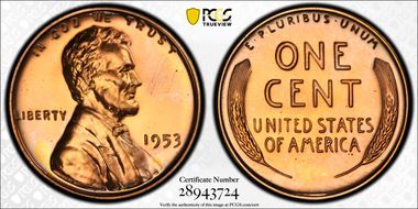 1953 1C Re-Engraved Design FS-401 PR64RD