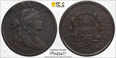 1802 1C S-231, No Stems XF40BN