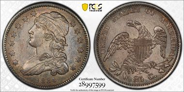 1834 25C Browning 4 MS63
