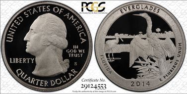 2014-S 25C Everglades NP PR70DCAM