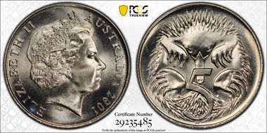 2001 5C Small Head MS68