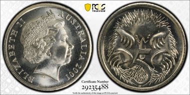 2001 5C Small Head MS68