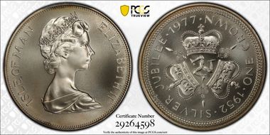 1977 Crown Silver Jubilee/Ag KM-41a MS69
