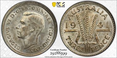 1941(m) 3D KM-37  Ag MS64