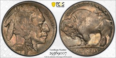 1920-D 5C 2 Feathers, FS-401 AU50