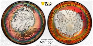 1995 $1 Silver Eagle MS66