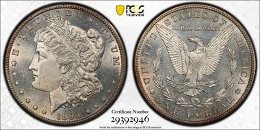 1894-S $1 MS63PL