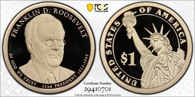 2014-S $1 Franklin D. Roosevelt PR70DCAM