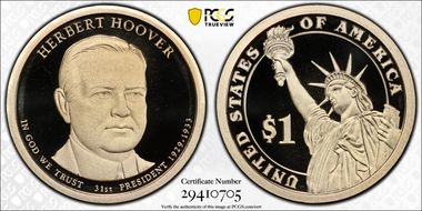 2014-S $1 Herbert Hoover PR70DCAM