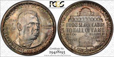 1949-S 50C Booker T. Washington MS67+