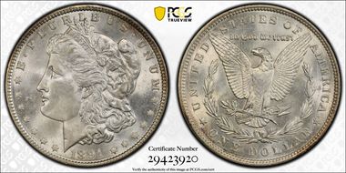1891 $1 MS64
