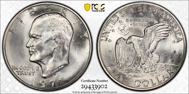 1971-S/S $1 Silver RPM FS-501 MS66+