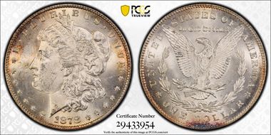 1878 7TF $1 Reverse of 1878 MS64